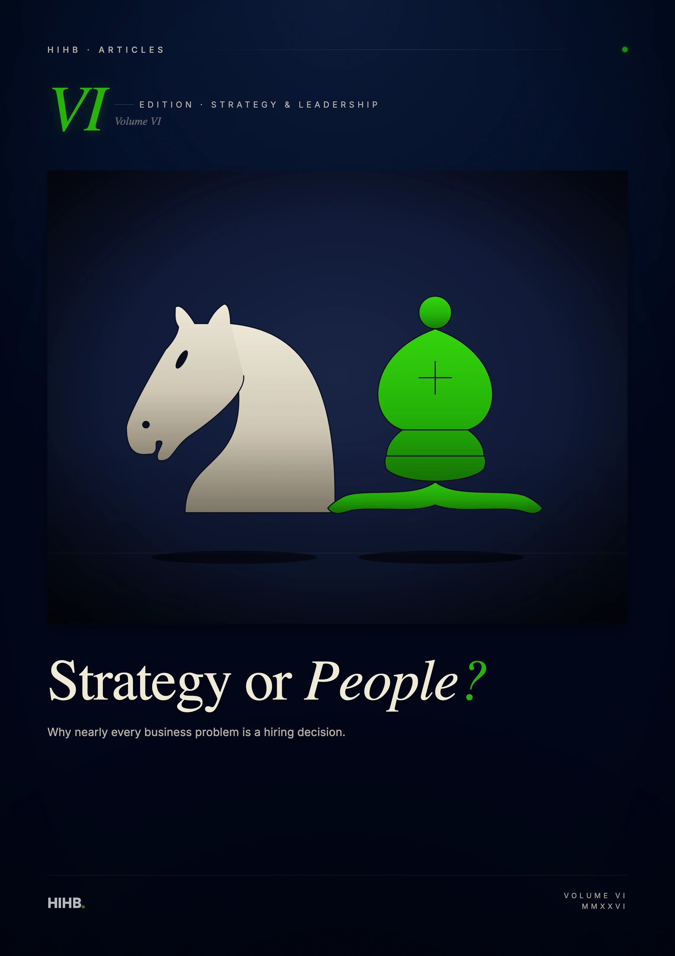 Edition VI - Strategy & Leadership